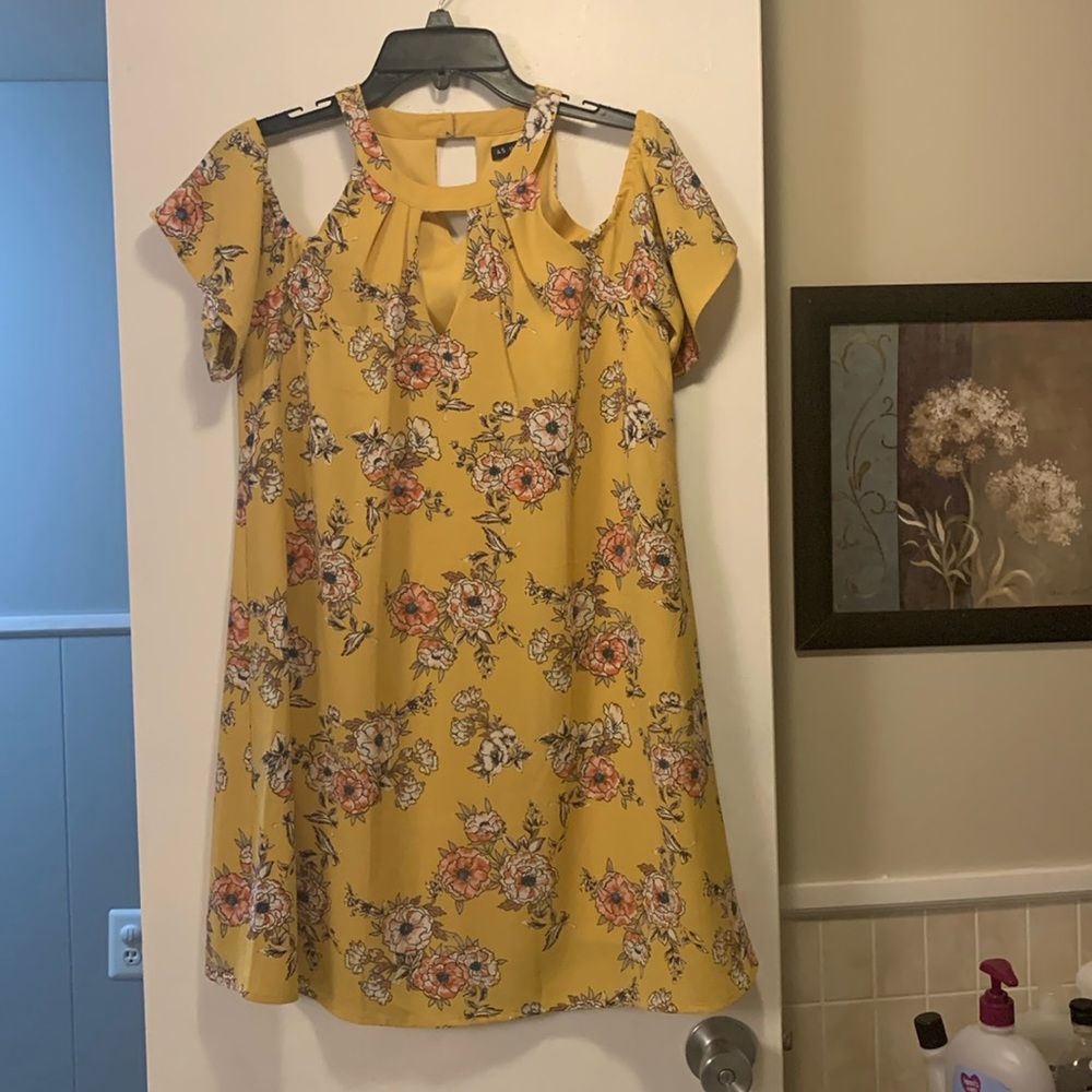 As U Wish Cold Shoulder Dress. Junior Size Small.